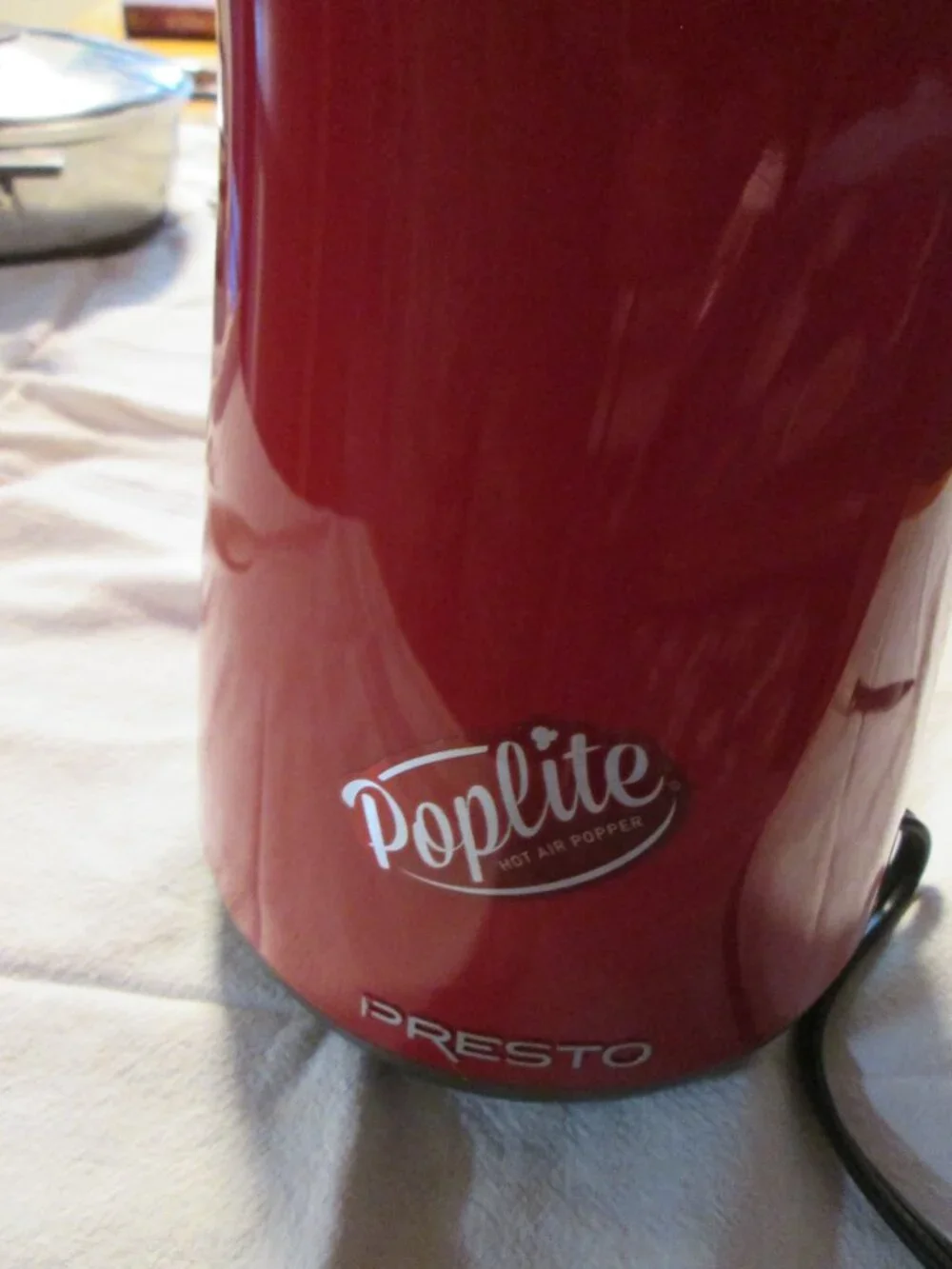Presto Poplite electric hot air popcorn maker red gentle used